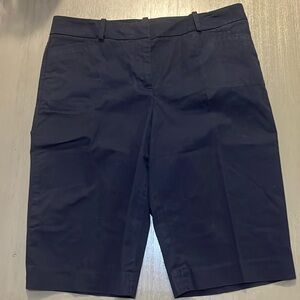 Talbots Navy Blue Bermuda Shorts, Size 8
